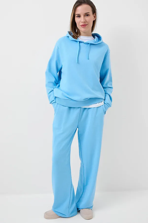 Толстовка трикотажная для женщин PLAYTODAY, голубой - фото 2