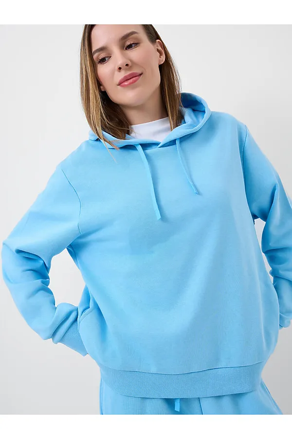 Толстовка трикотажная для женщин PLAYTODAY, голубой - фото 2