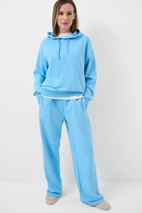 Толстовка трикотажная для женщин PLAYTODAY, голубой - фото 2