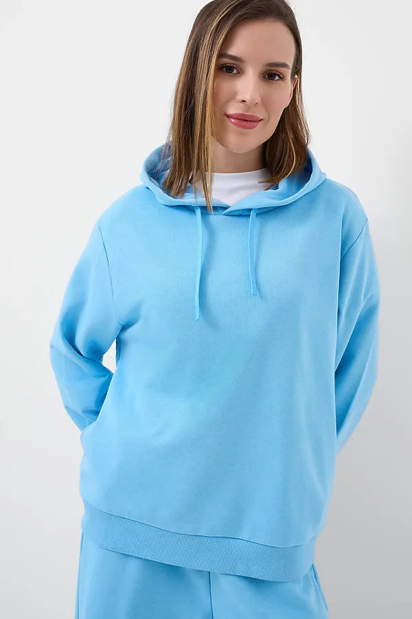 Толстовка трикотажная для женщин PLAYTODAY, голубой - фото 2