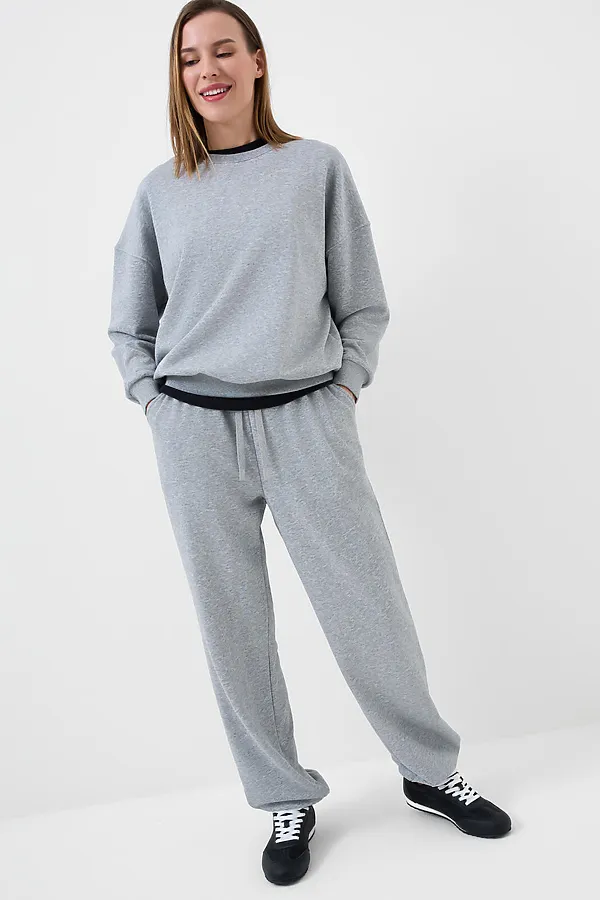 Брюки трикотажные для женщин PLAYTODAY, серый меланж - фото 2