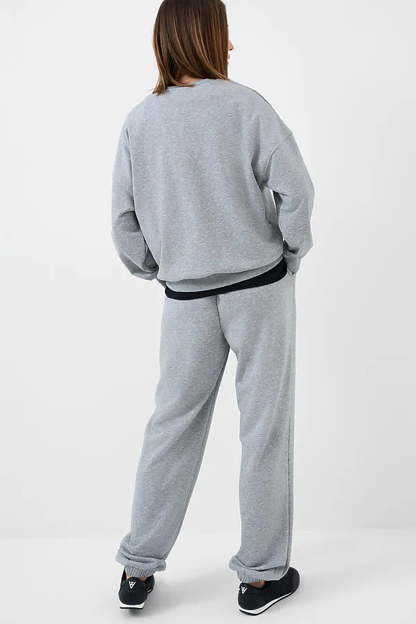 Брюки трикотажные для женщин PLAYTODAY, серый меланж - фото 2