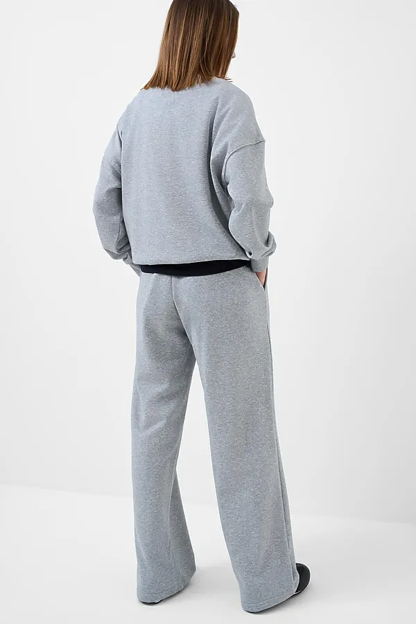 Брюки трикотажные для женщин PLAYTODAY, серый меланж - фото 2