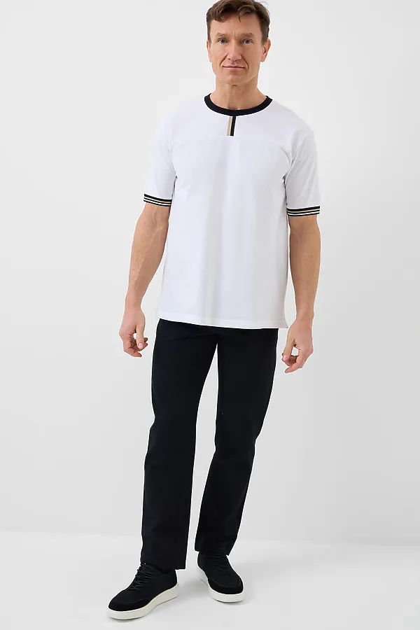 Джемпер трикотажный для мужчин (футболка) PLAYTODAY, белый - фото 2