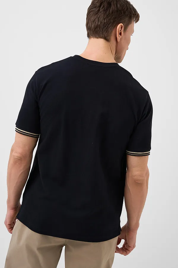 Джемпер трикотажный для мужчин (футболка) PLAYTODAY, черный - фото 2