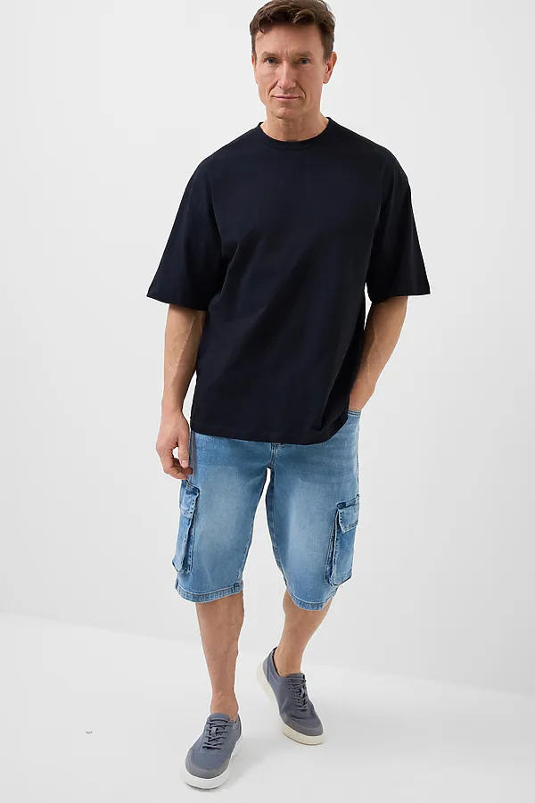 Фуфайка трикотажная для мужчин (футболка) PLAYTODAY, черный - фото 2