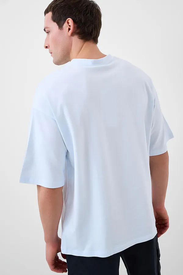 Фуфайка трикотажная для мужчин (футболка) PLAYTODAY, белый - фото 2