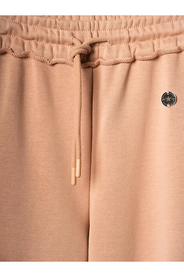 Комплект трикотажный для девочек: толстовка, брюки PLAYTODAY, охра - фото 2