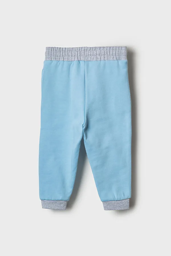 Брюки детские трикотажные для мальчиков PLAYTODAY, серый,голубой - фото 2
