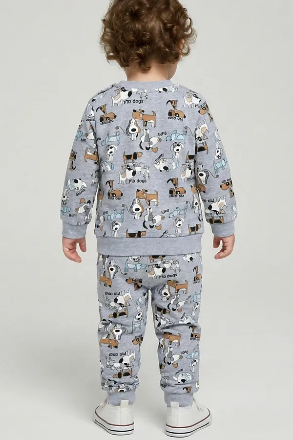 Комплект детский трикотажный для мальчиков: толстовка, брюки PLAYTODAY, разноцветный - фото 2