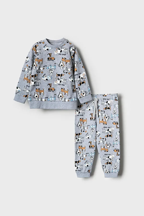 Комплект детский трикотажный для мальчиков: толстовка, брюки PLAYTODAY, разноцветный - фото 2