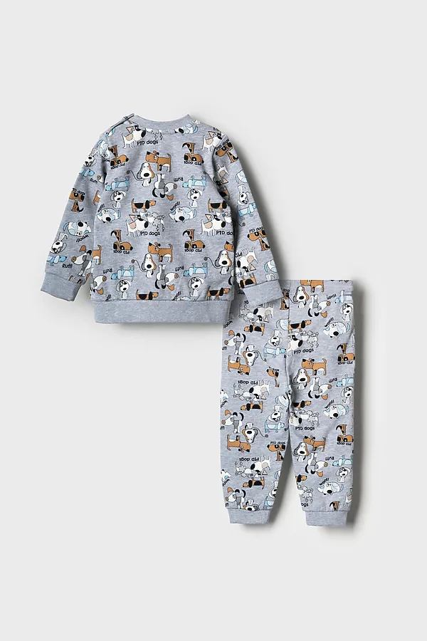 Комплект детский трикотажный для мальчиков: толстовка, брюки PLAYTODAY, разноцветный - фото 2