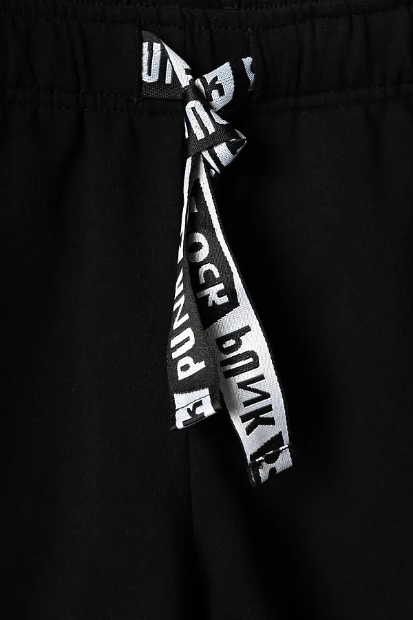 Шорты трикотажные для девочек PLAYTODAY, черный - фото 2