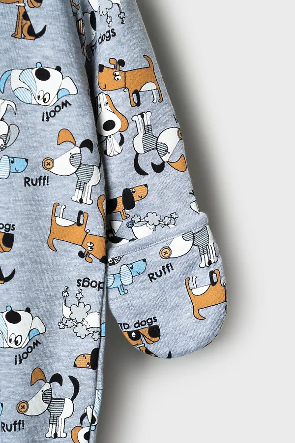 Комбинезон детский трикотажный для мальчиков PLAYTODAY, разноцветный - фото 2