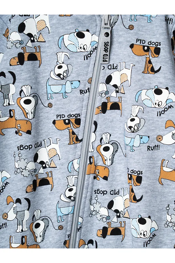 Комбинезон детский трикотажный для мальчиков PLAYTODAY, разноцветный - фото 2