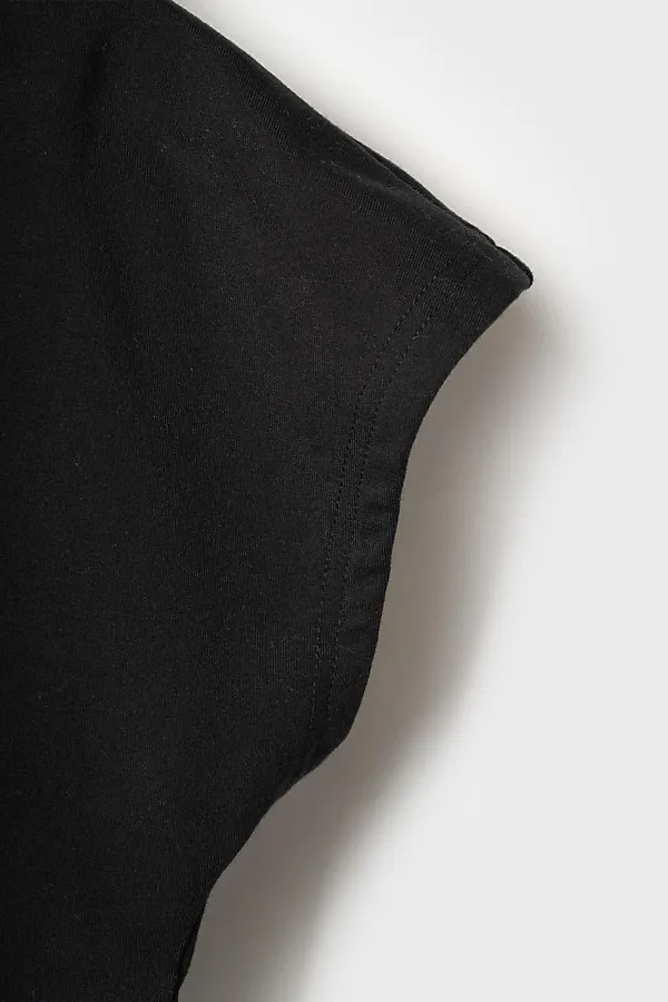 Джемпер трикотажный для девочек (футболка) PLAYTODAY, черный - фото 2