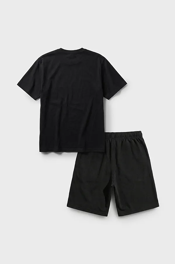 Комплект трикотажный для женщин: фуфайка (футболка), шорты PLAYTODAY, черный - фото 2