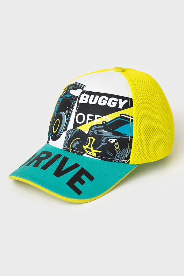 Кепка текстильная для мальчиков PLAYTODAY, белый,светло-зеленый,бирюзовый - фото 2