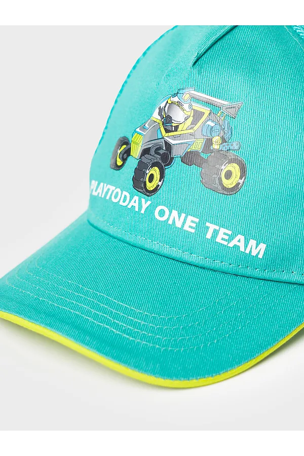 Кепка текстильная для мальчиков PLAYTODAY, бирюзовый - фото 2