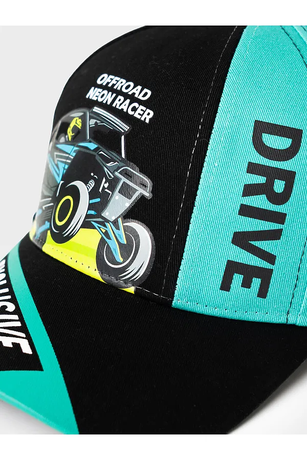 Кепка текстильная для мальчиков PLAYTODAY, черный,белый - фото 2