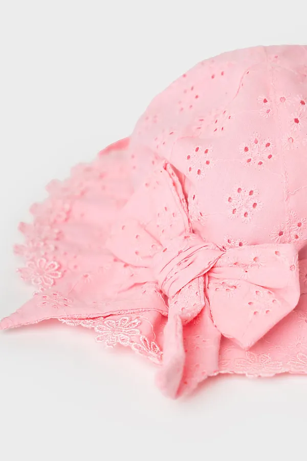 Панама детская текстильная для девочек PLAYTODAY, розовый - фото 2