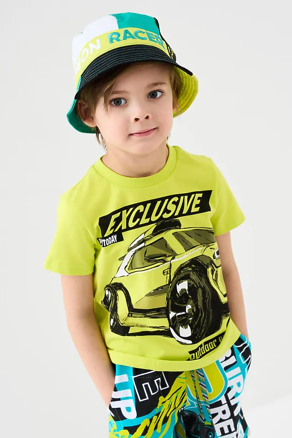 Панама текстильная для мальчиков PLAYTODAY, разноцветный - фото 2