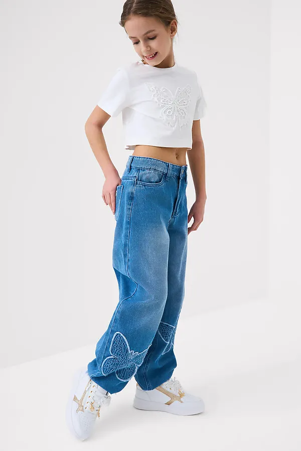 Полуботинки для девочек PLAYTODAY, белый,золотой - фото 2