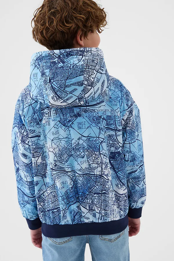 Куртка текстильная с полиуретановым покрытием для мальчиков (ветровка) PLAYTODAY, белый,тёмно-синий,голубой - фото 2