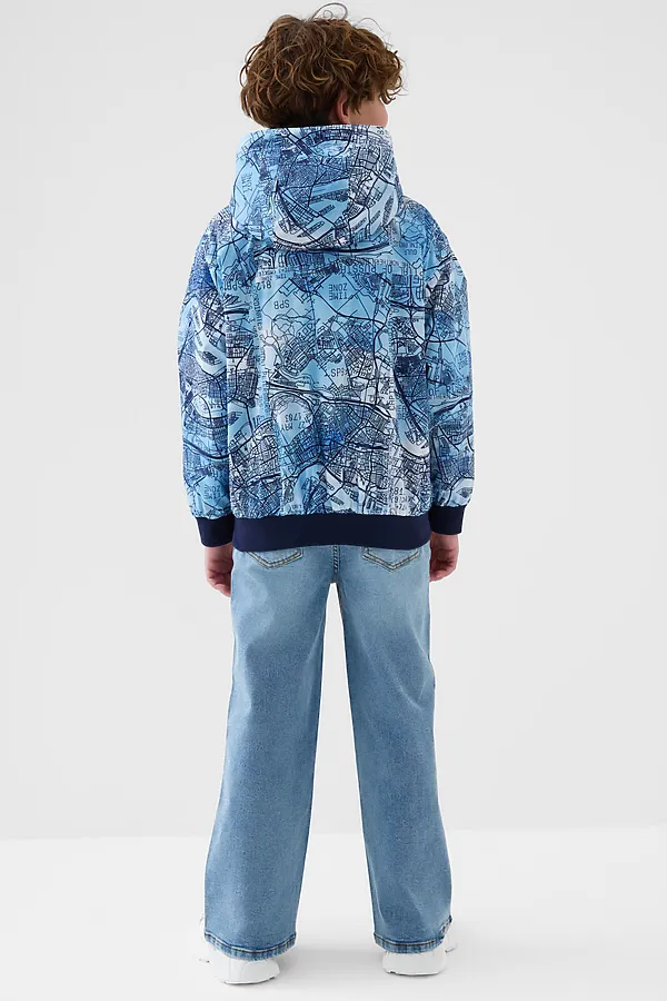 Куртка текстильная с полиуретановым покрытием для мальчиков (ветровка) PLAYTODAY, белый,тёмно-синий,голубой - фото 2