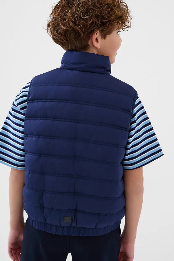 Жилет текстильный с полиуретановым покрытием для мальчиков PLAYTODAY, тёмно-синий - фото 2