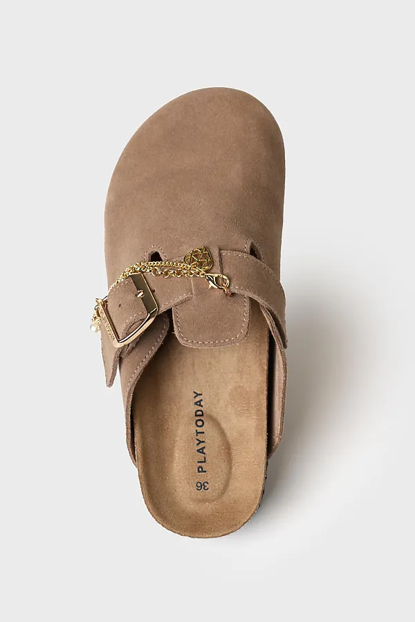 Туфли открытые для девочек PLAYTODAY, бежевый - фото 2