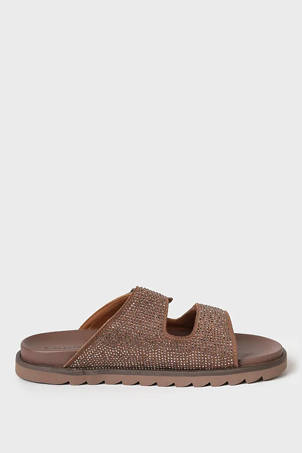 Туфли открытые женские PLAYTODAY, коричневый - фото 2