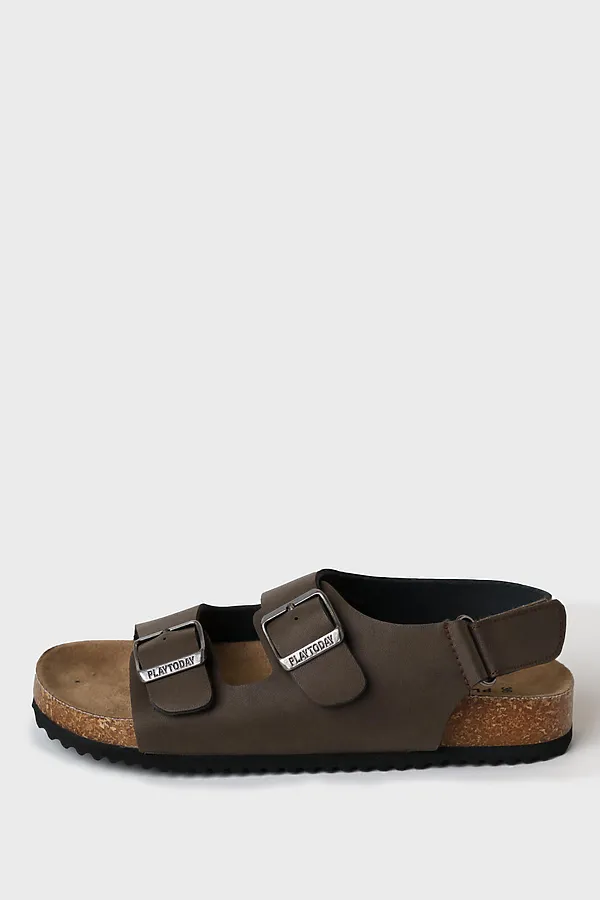 Сандалии для мальчиков PLAYTODAY, хаки - фото 2