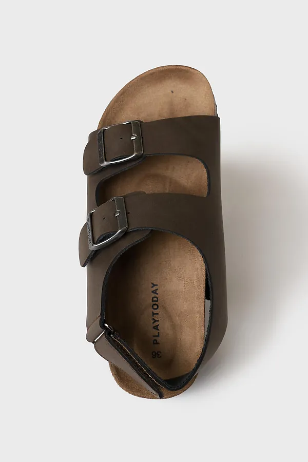 Сандалии для мальчиков PLAYTODAY, хаки - фото 2