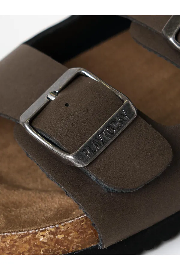 Сандалии для мальчиков PLAYTODAY, хаки - фото 2