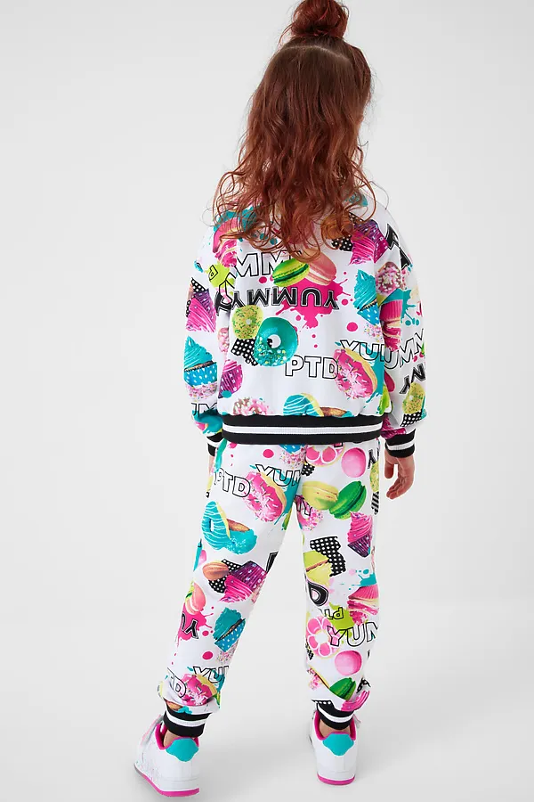 Комплект трикотажный для девочек: толстовка, брюки PLAYTODAY, разноцветный - фото 2