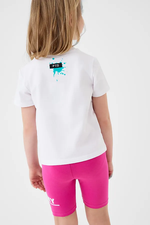 Брюки трикотажные для девочек (легинсы укороченные), 2 пары в комплекте PLAYTODAY, разноцветный - фото 2