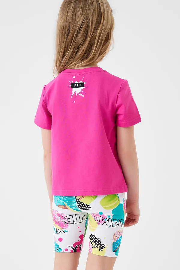 Брюки трикотажные для девочек (легинсы укороченные), 2 пары в комплекте PLAYTODAY, разноцветный - фото 2