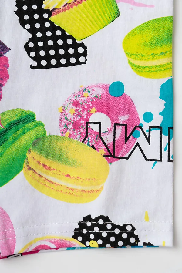 Брюки трикотажные для девочек (легинсы укороченные), 2 пары в комплекте PLAYTODAY, разноцветный - фото 2