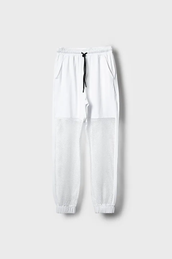 Брюки текстильные для девочек PLAYTODAY, белый - фото 2