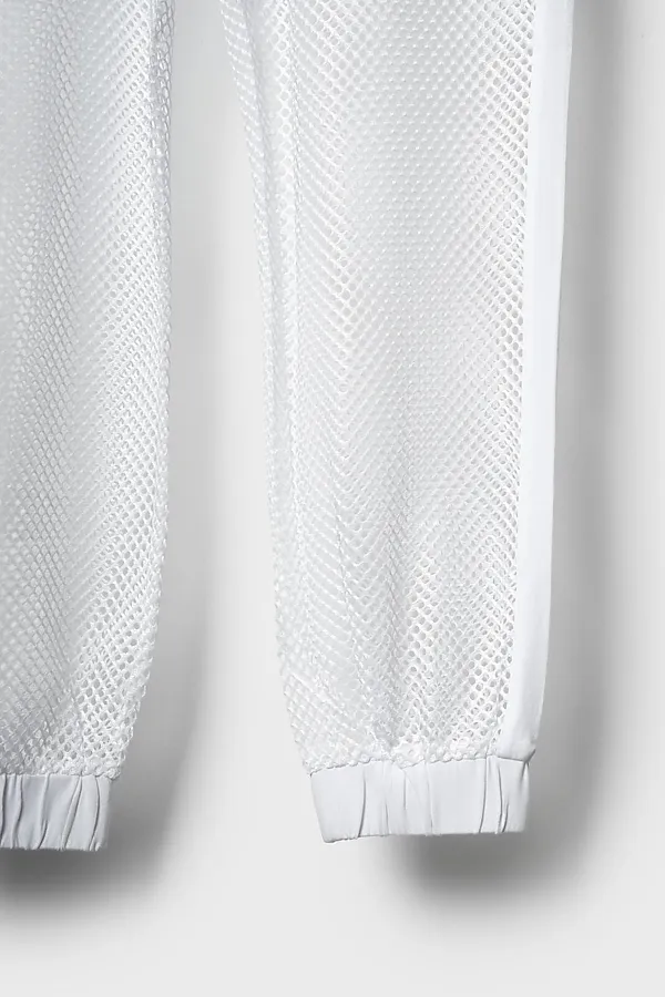 Брюки текстильные для девочек PLAYTODAY, белый - фото 2