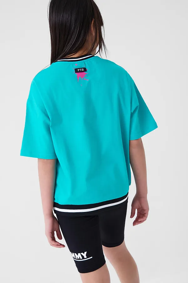 Брюки трикотажные для девочек (легинсы укороченные), 2 пары в комплекте PLAYTODAY, разноцветный - фото 2