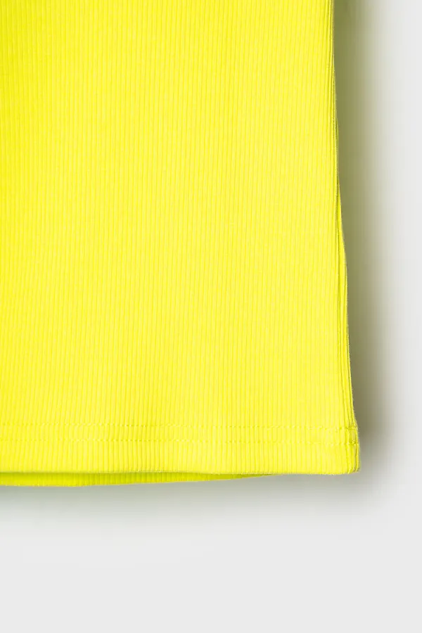 Фуфайка трикотажная для девочек (футболка) PLAYTODAY, светло-зеленый неоновый - фото 2