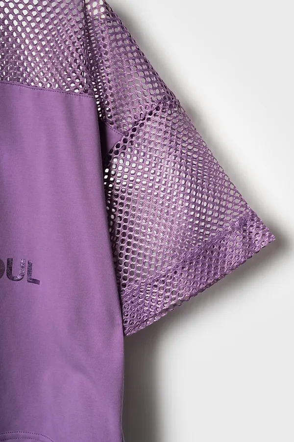 Джемпер трикотажный для девочек (футболка) PLAYTODAY, сиреневый - фото 2