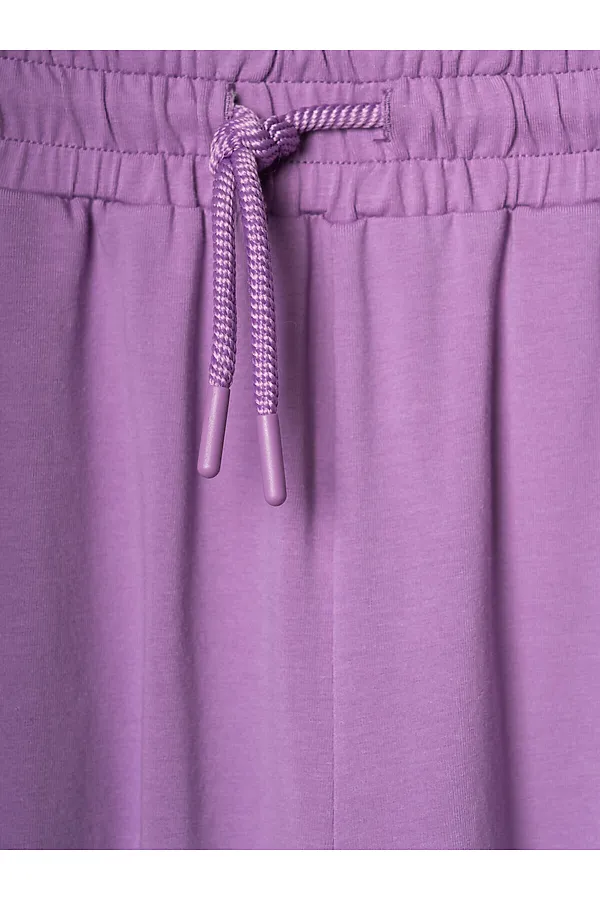 Брюки трикотажные для девочек PLAYTODAY, сиреневый - фото 2