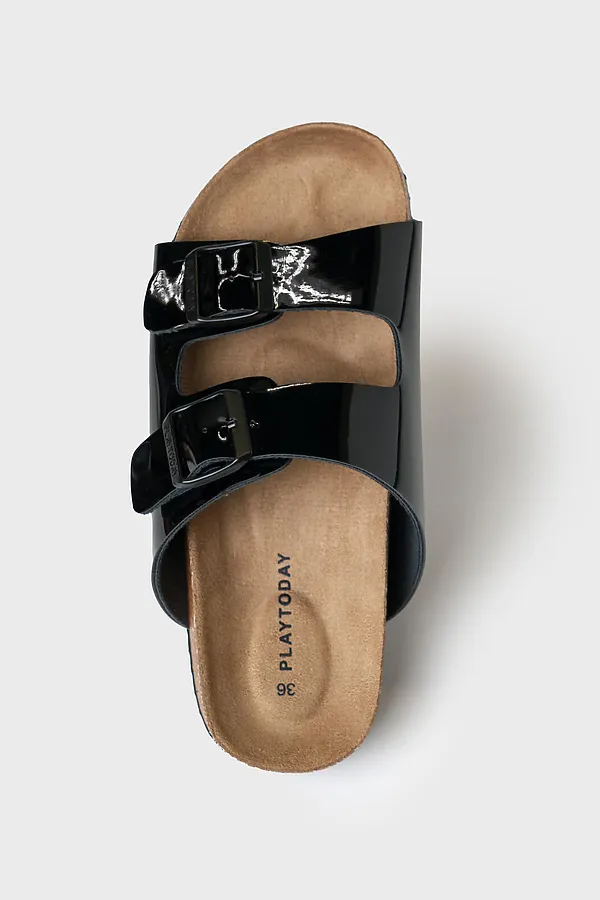Туфли открытые для девочек PLAYTODAY, черный - фото 2