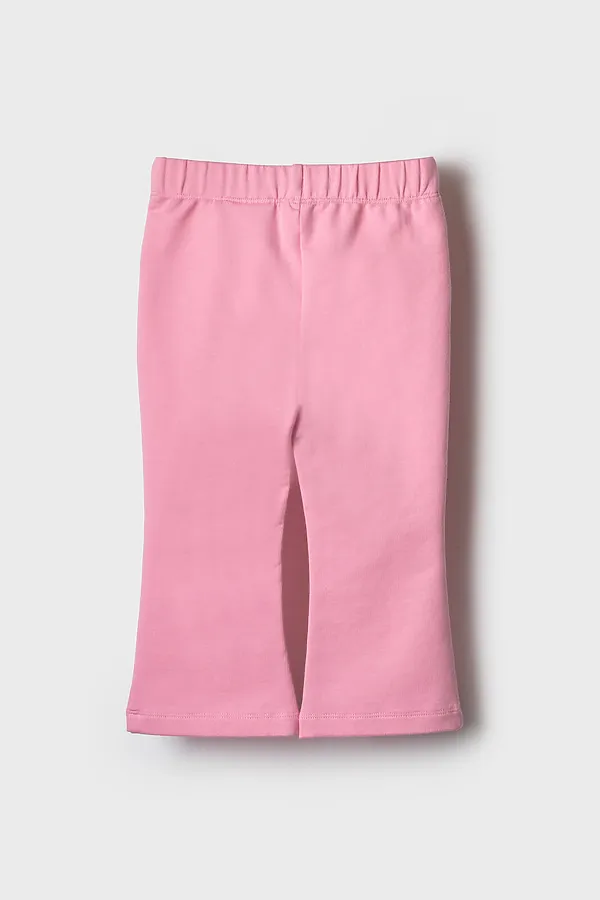Брюки детские трикотажные для девочек PLAYTODAY, розовый - фото 2