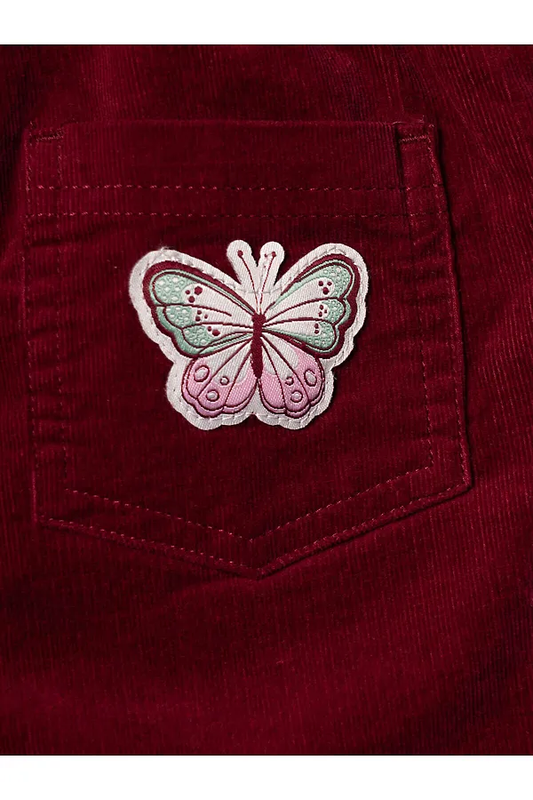 Брюки детские текстильные для девочек PLAYTODAY, малиновый - фото 2