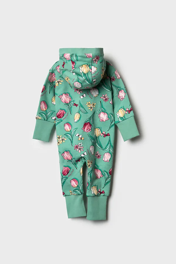 Комбинезон детский трикотажный для девочек PLAYTODAY, разноцветный - фото 2