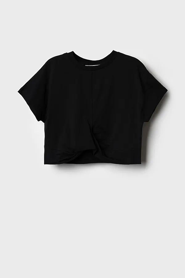 Джемпер трикотажный для девочек (футболка) PLAYTODAY, черный - фото 2